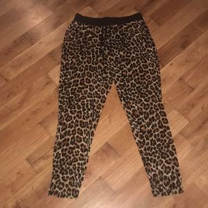 Cheetah print sleepwear pants